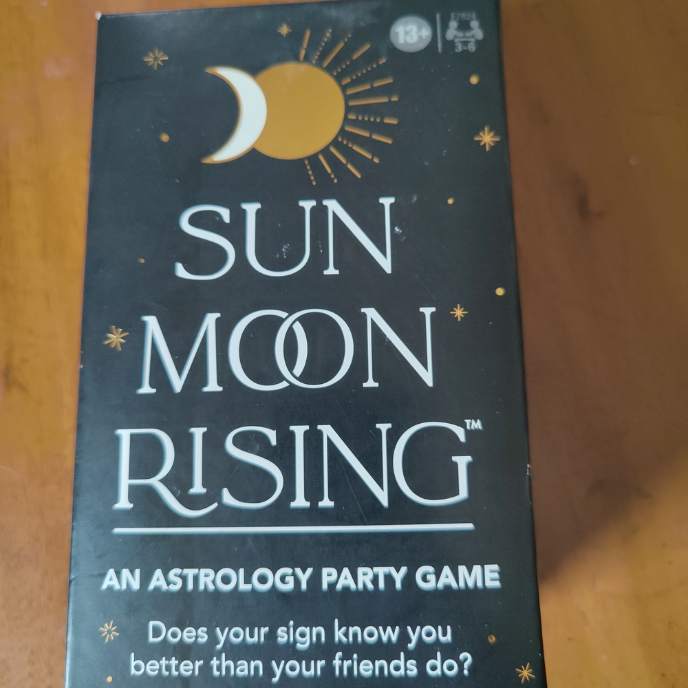 Sun Moon Rising Astrology Party Game - Black